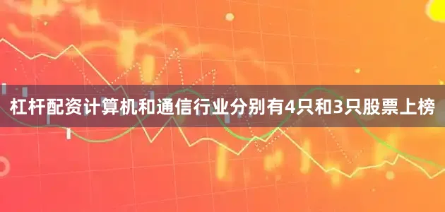 杠杆配资计算机和通信行业分别有4只和3只股票上榜