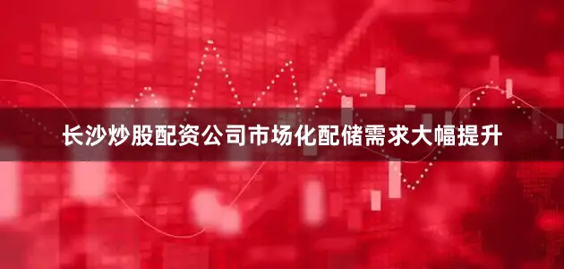 长沙炒股配资公司市场化配储需求大幅提升